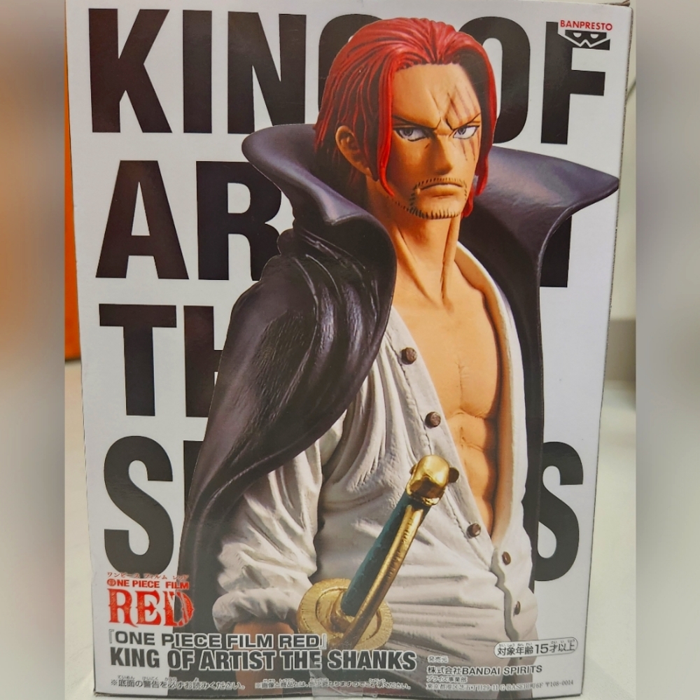 One Piece FILM RED The Shanks Figure King Of Artist Banpresto Japan Authentic
